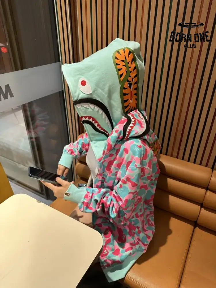 Bape shark Miami 4th Anniversary Moletom Zíper