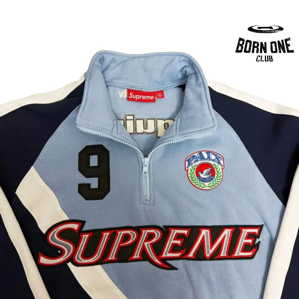 Jaqueta Supreme Equipe Half Zip Azul