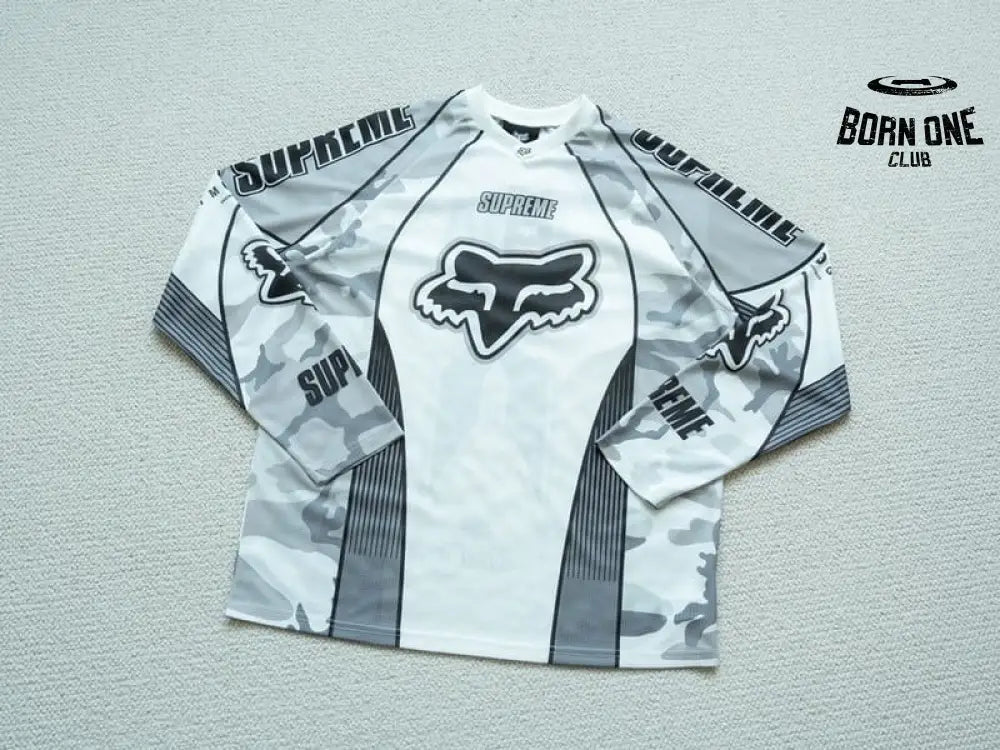 Camisa Fox Racing x Supreme DMX Snow Camo