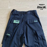 Calça Corteiz Cargo Preta e Verde
