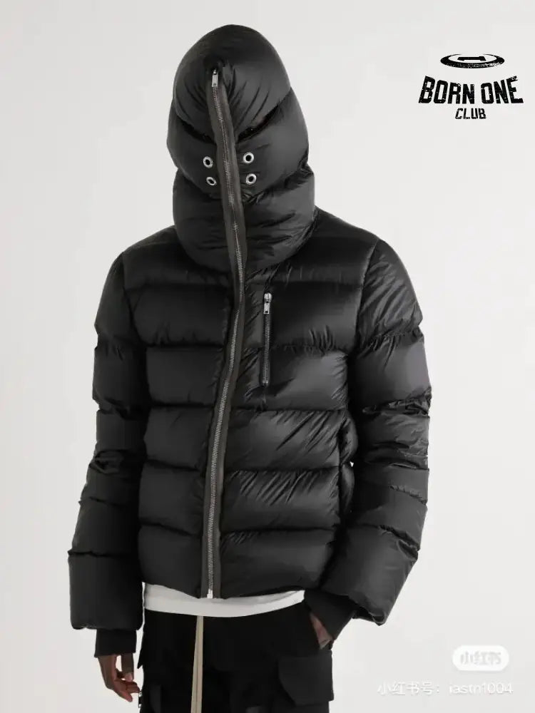 Rick Owens Shark Head Zipper Down Jaqueta 28594043