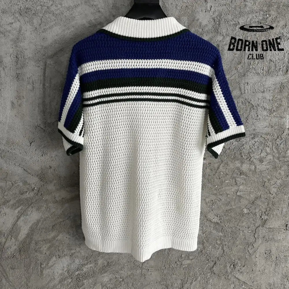 Conjunto Casablanca Crochê Branco e Azul