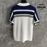 Conjunto Casablanca Crochê Branco e Azul