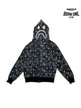 Bape Shark Polka Dot Moletom Zíper