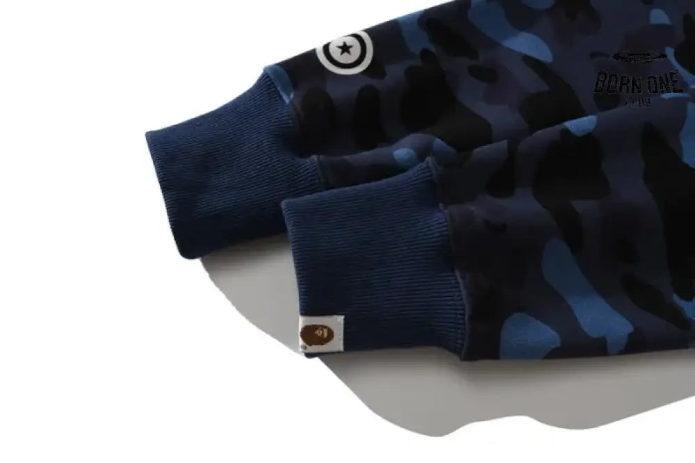Bape Shark Tiger Head Moletom Zíper
