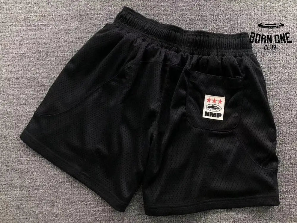 Short Corteiz HMP Mesh Panel White Black