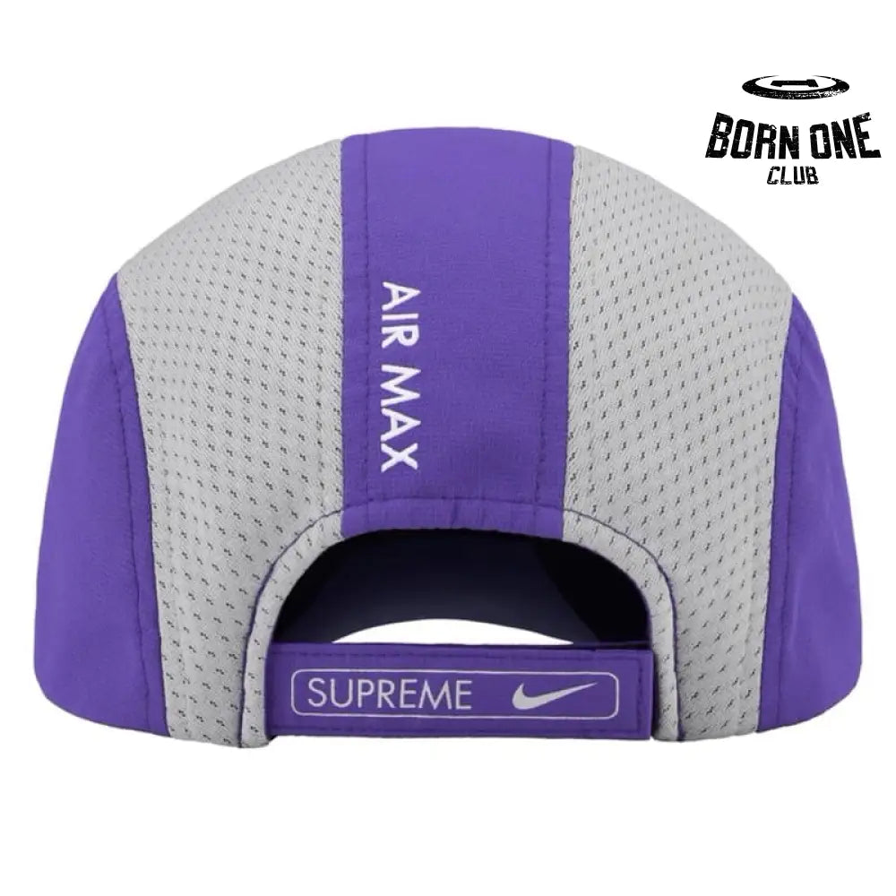 Boné Supreme x Nike Running Roxo