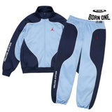 Conjunto Supreme x Jordan Tricot Track Blue