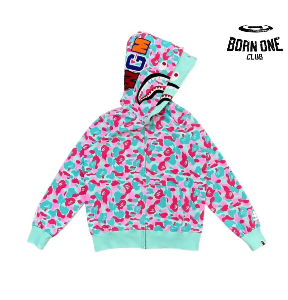 Bape shark Miami 4th Anniversary Moletom Zíper