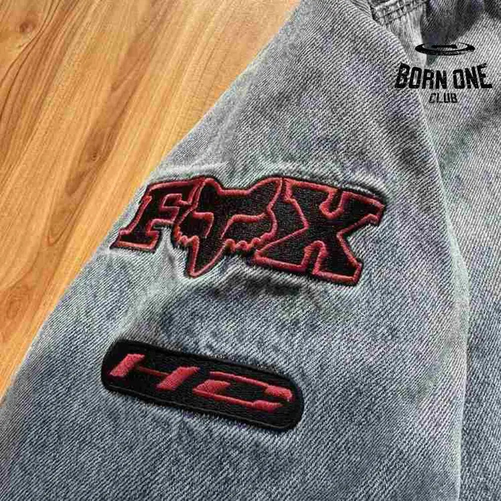 Jaqueta Supreme x Fox Racing Hooded Work Denim