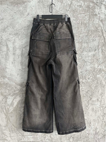 Rick Owens DRKSHDW Cargo Calça Jeans (Alta Qualidade)