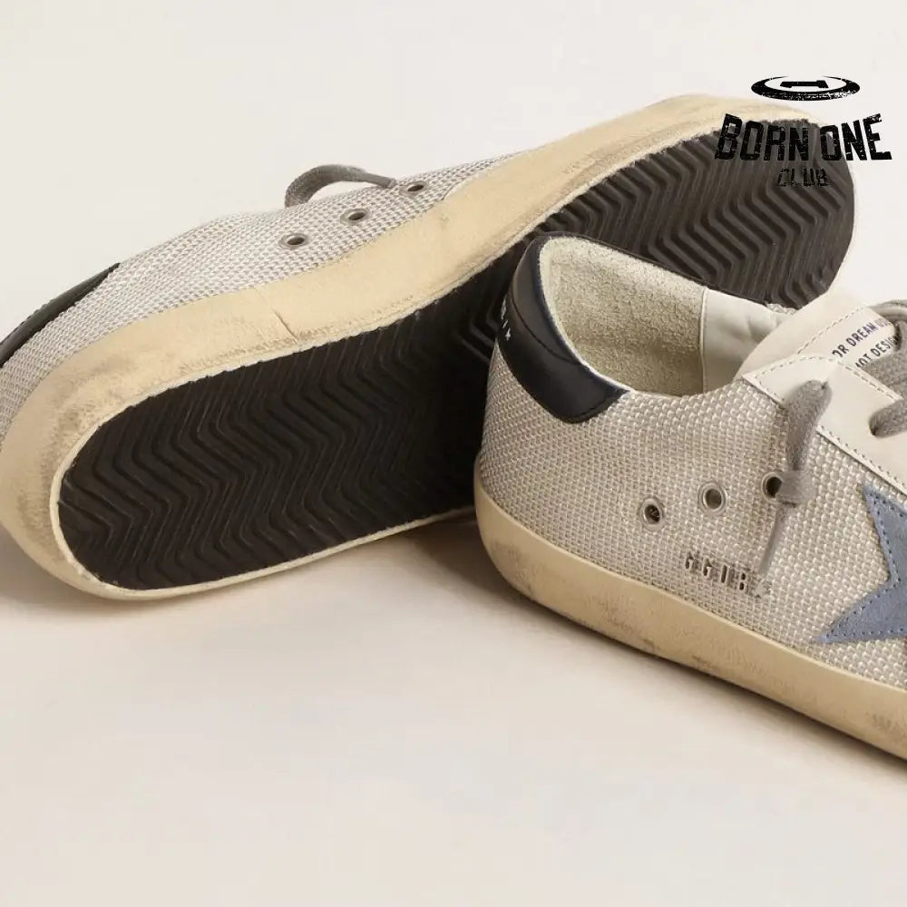 Golden Goose Super-Star light silver Blue