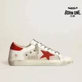 Golden Goose LTD Super-Star White Red Star