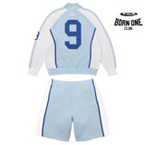 Conjunto Supreme x Umbro Zíper Light Blue