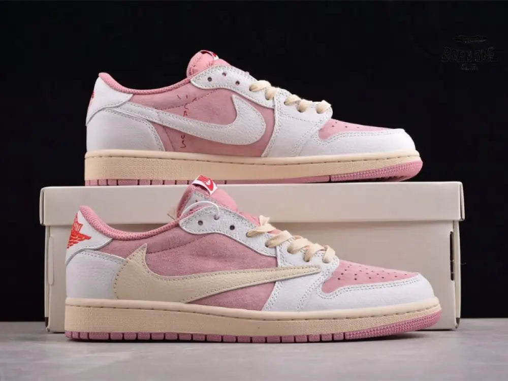 Travis Scott x Air Jordan 1 Low OG Shy Pink