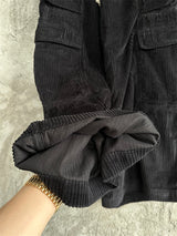 Rick Owens DRKSHDW Cargo Calça Cotelê (Alta Qualidade)