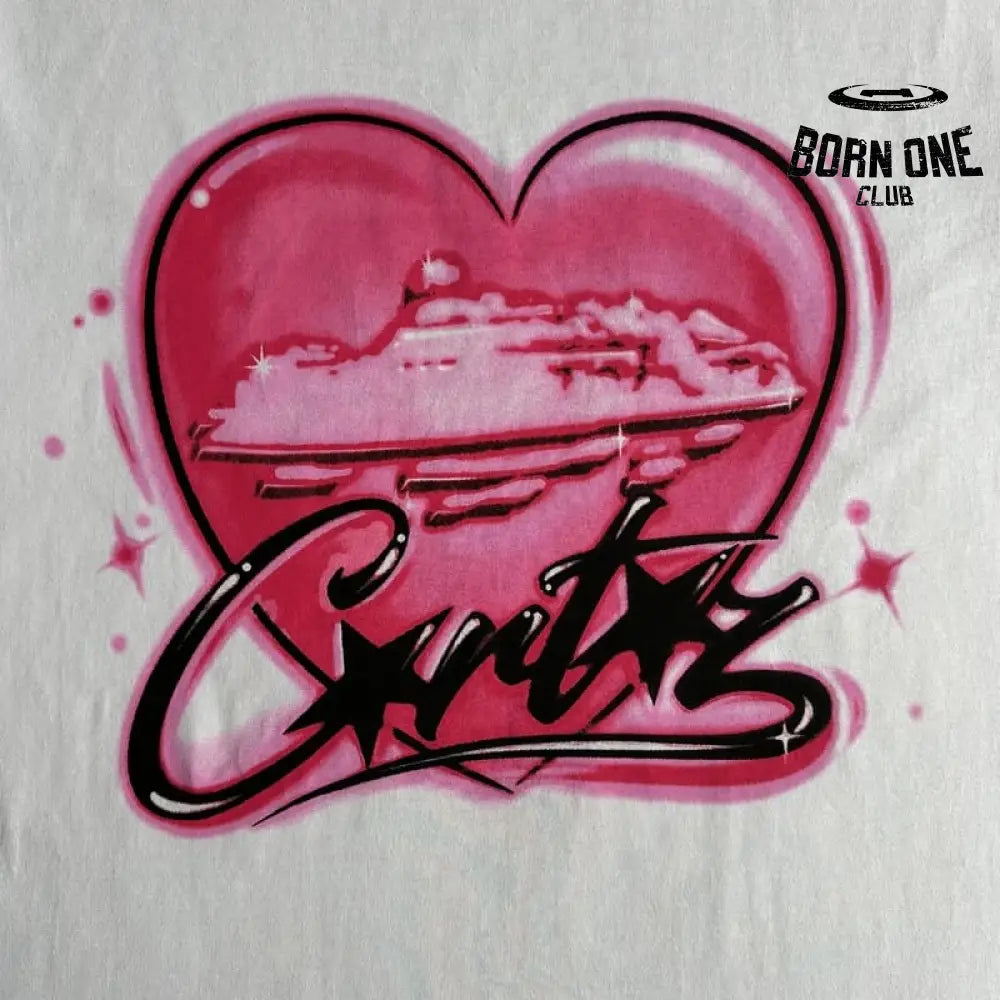 Camiseta Corteiz Pink Heart