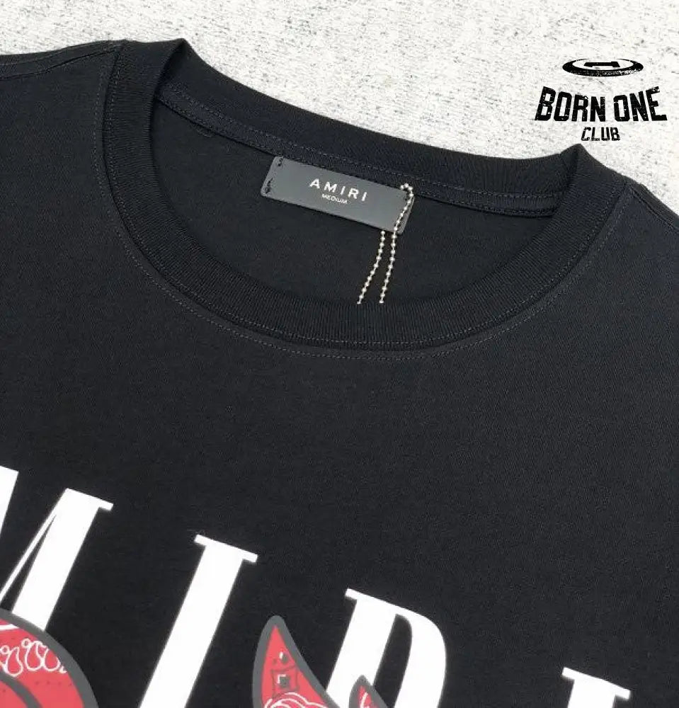 Camiseta Amiri Rabbit Logo Black