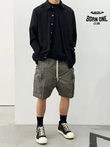 Rick Owens multi-zipper cargo shorts 2 colors 28452644