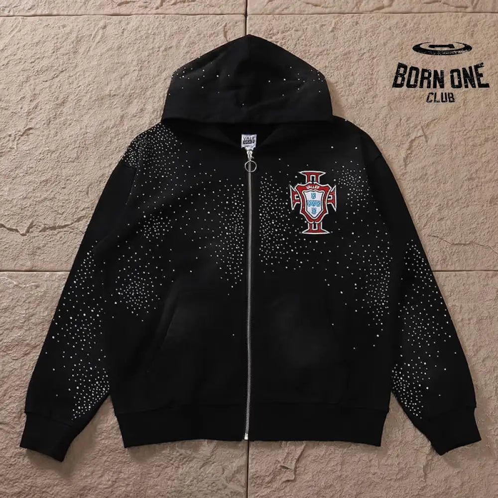 Moletom Vale Forever Sun Custered Zíper Black