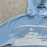 Jaqueta Corteiz Hybrid Knit Alcatraz Azul