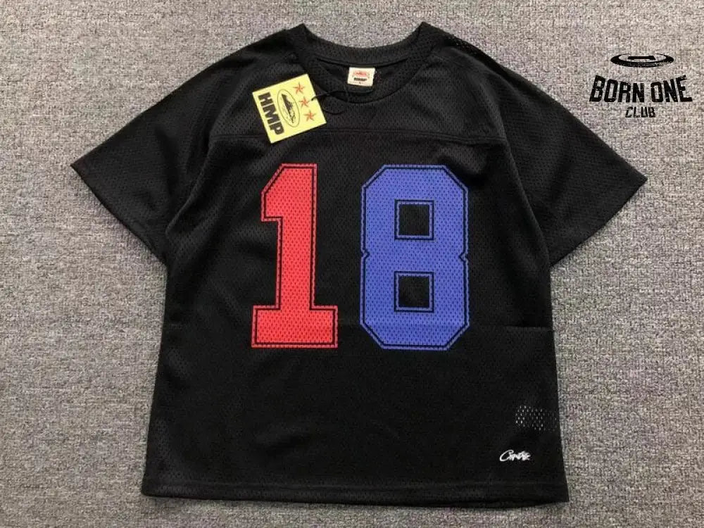 Camiseta Corteiz HMP Mesh Panel Jersey Black