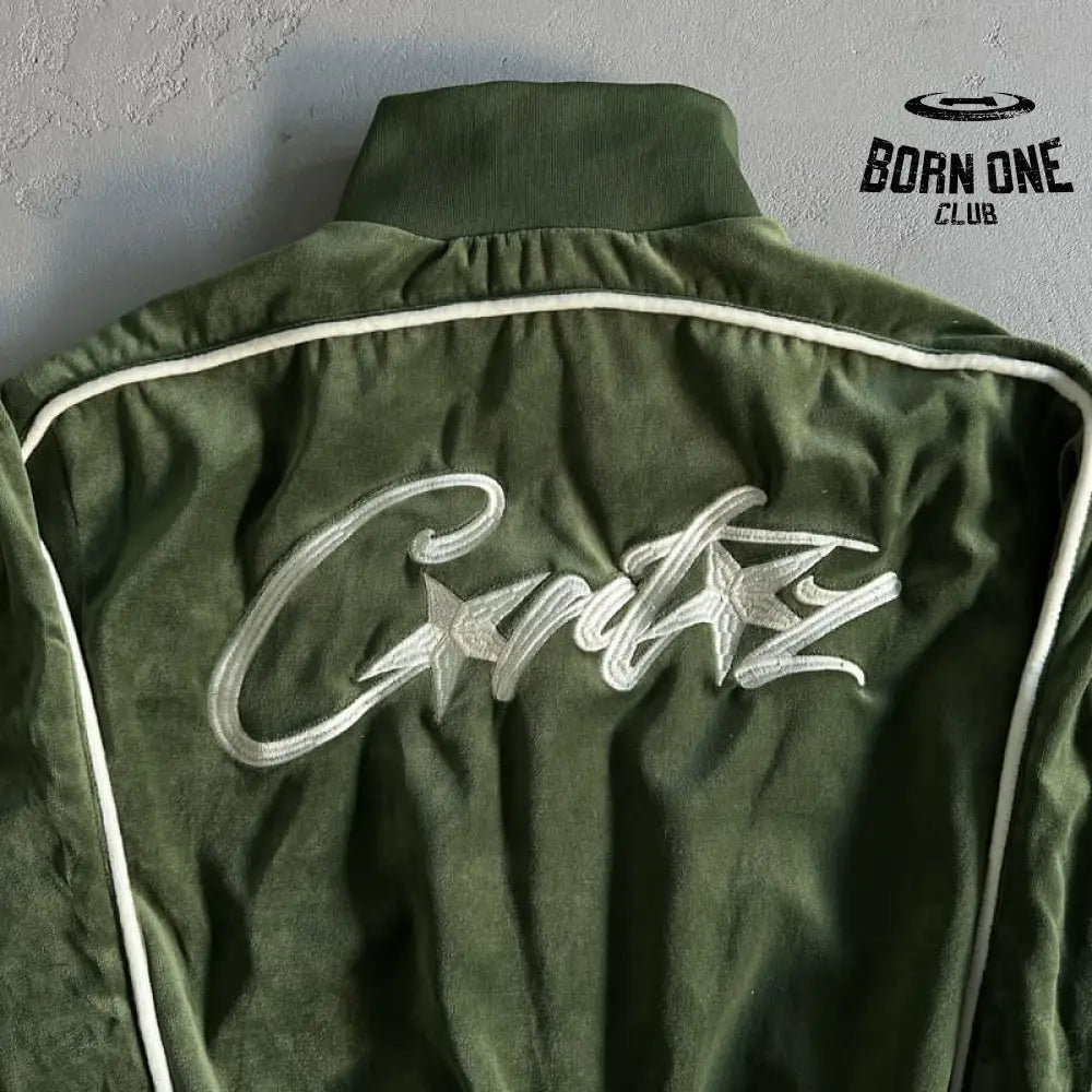 Conjunto Corteiz Veludo Verde