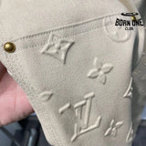 Calça Louis Vuitton Monogram Workwear Carpenter Cream