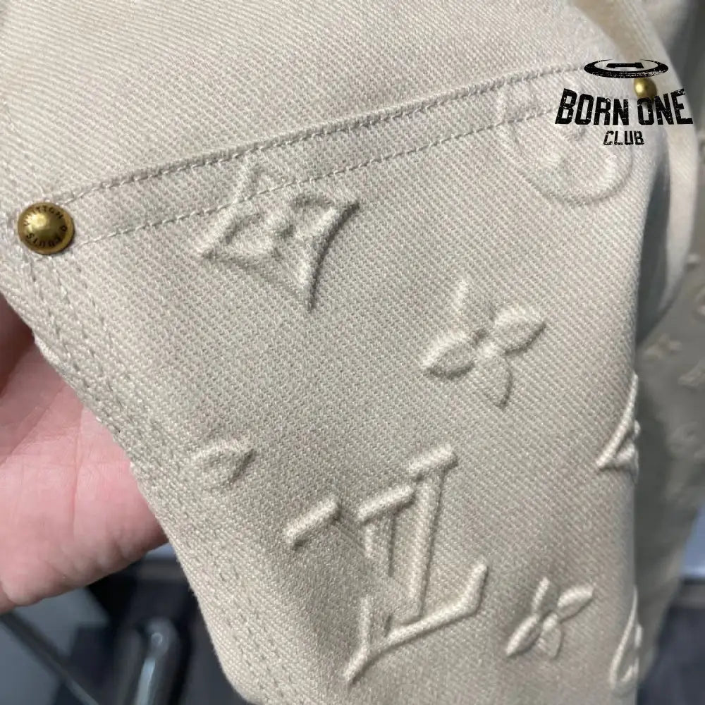 Calça Louis Vuitton Monogram Workwear Carpenter Cream