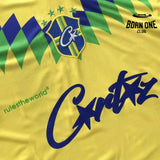 Camiseta Corteiz Futebol Brasil Amarela