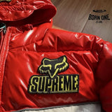 Jaqueta Supreme x Fox Racing Shiny Down Puffer White