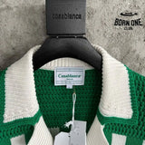 Conjunto Casablanca Crochê Branco/Verde
