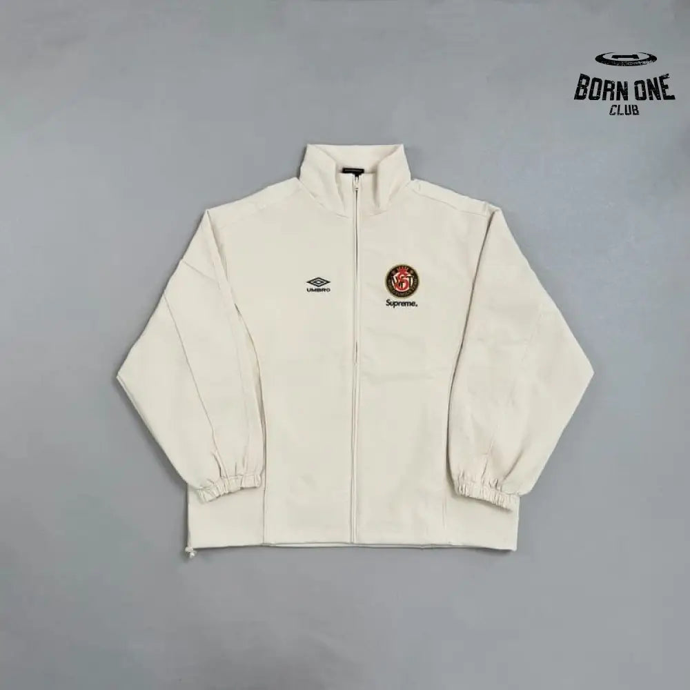 Conjunto Supreme x Umbro Cotton Ripstop Track Stone