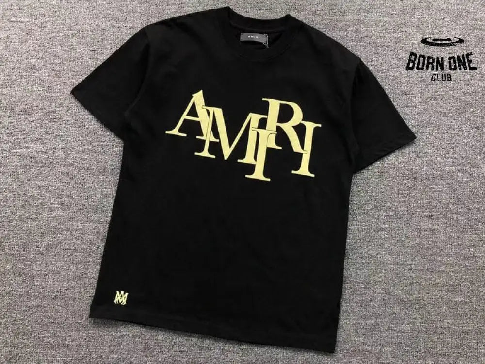 Camiseta Amiri Staggered Logo