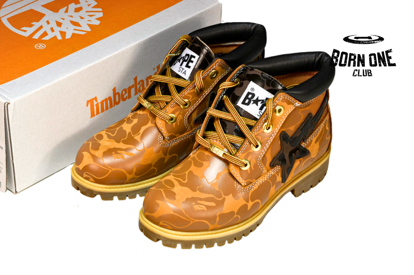 Bota Timberland Yellow Boot Bape Collab