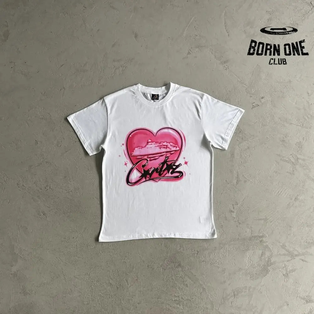 Camiseta Corteiz Pink Heart