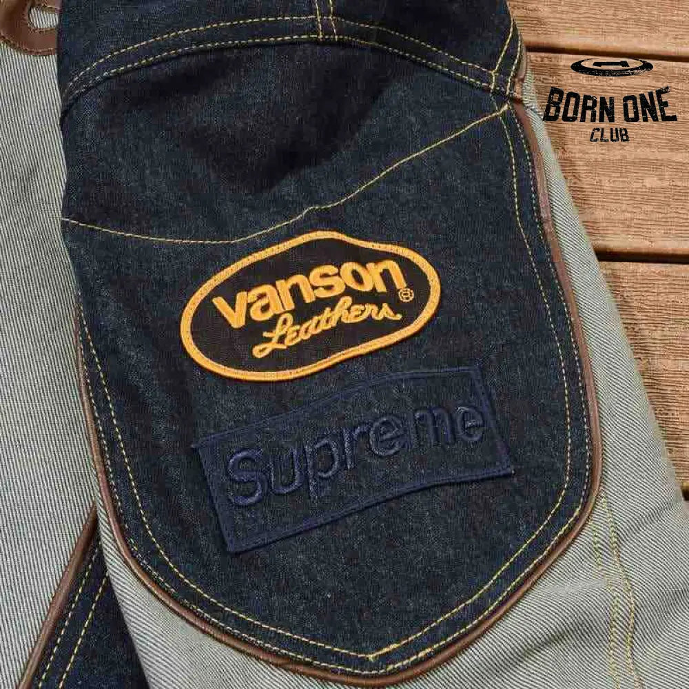 Jaqueta Supreme x Vanson Leathers Cordura Denim
