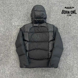Jaqueta Puffer Synaworld Logo Wave Preta