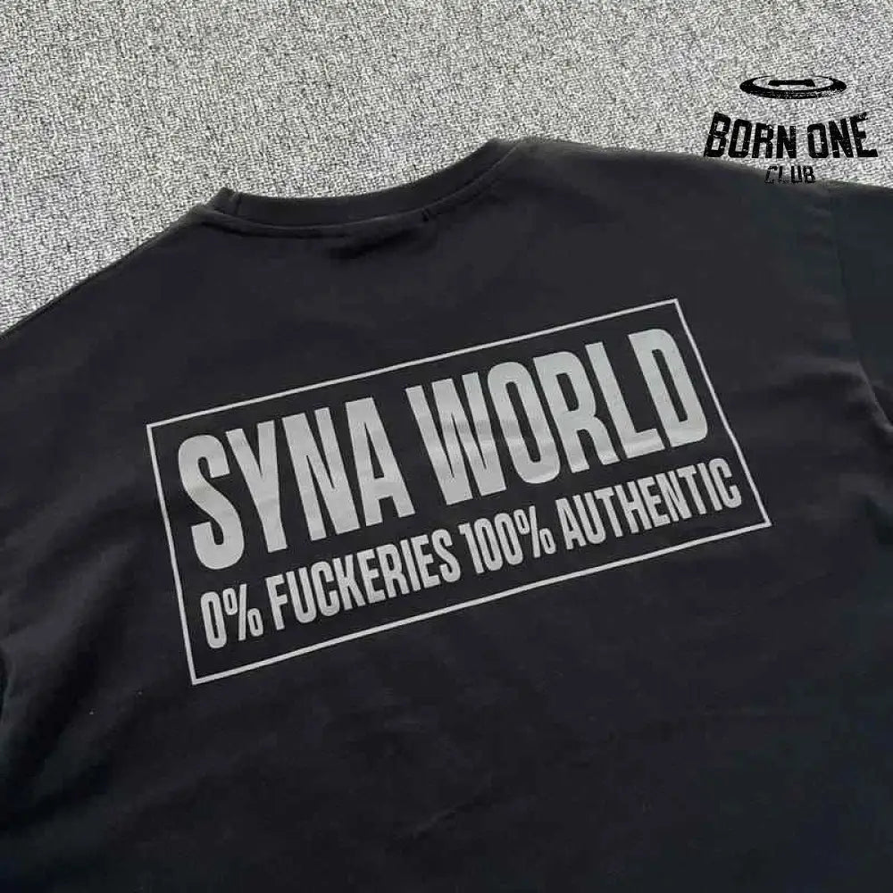 Camiseta Syna World Disclaimer Preta