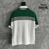 Conjunto Casablanca Crochê Verde/Branco