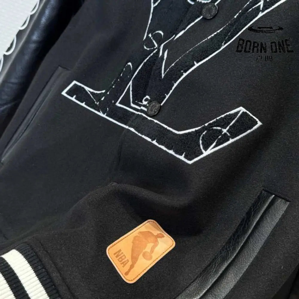 Jaqueta Louis Vuitton x NBA Leather Preta