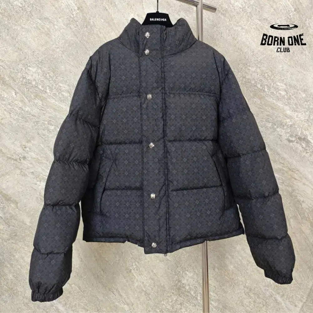 Jaqueta Chrome Hearts Monogram Print Puffer Black