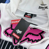 Jaqueta Supreme x Fox Racing Zíper Hooded Pink