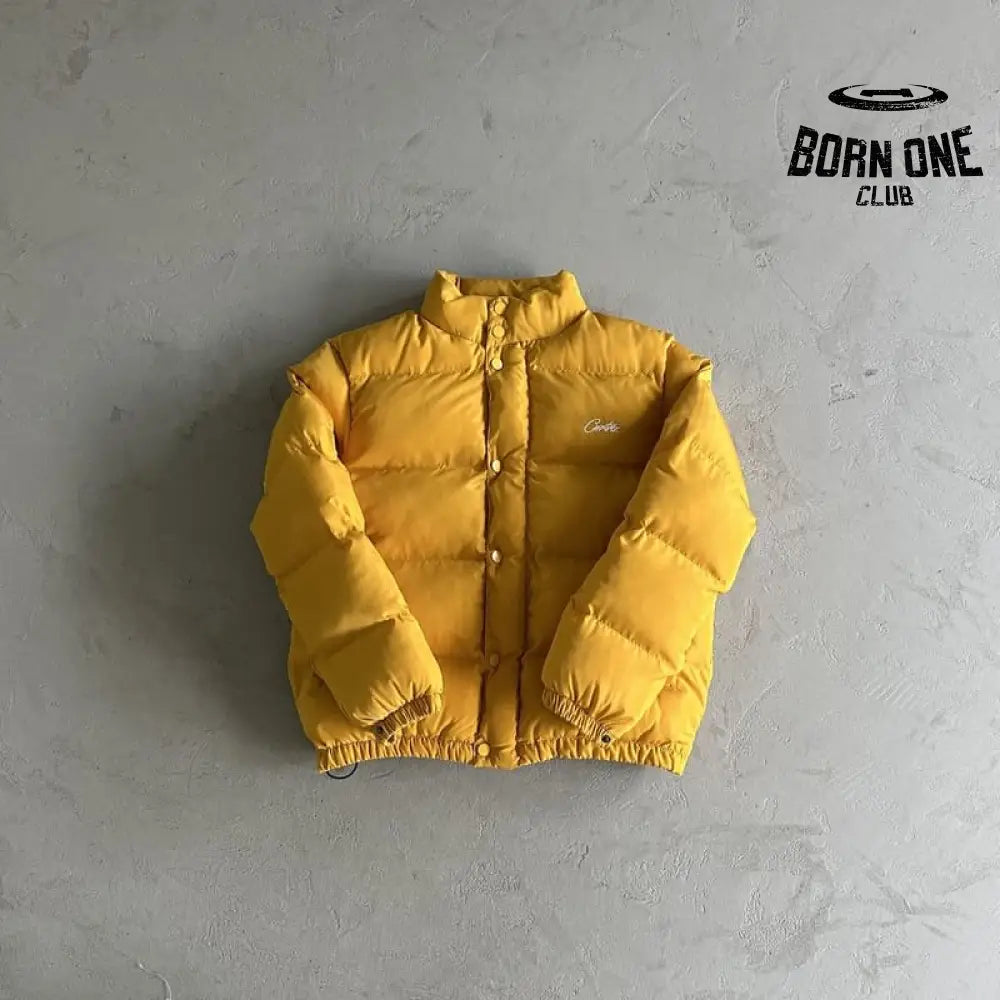 Jaqueta Corteiz Bolo Puffer Yellow