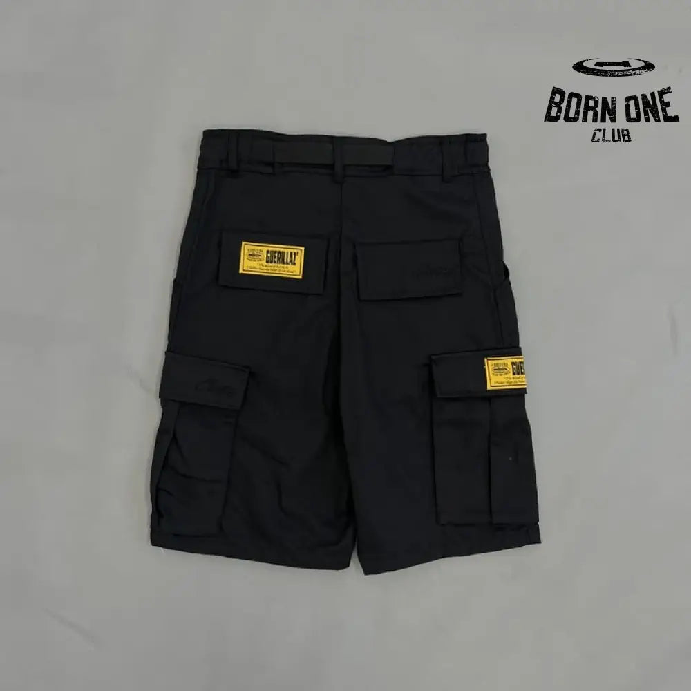 Shorts Cargo Corteiz Logo Preto