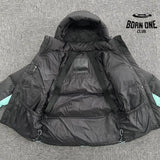 Jaqueta Puffer Synaworld Preto/Azul