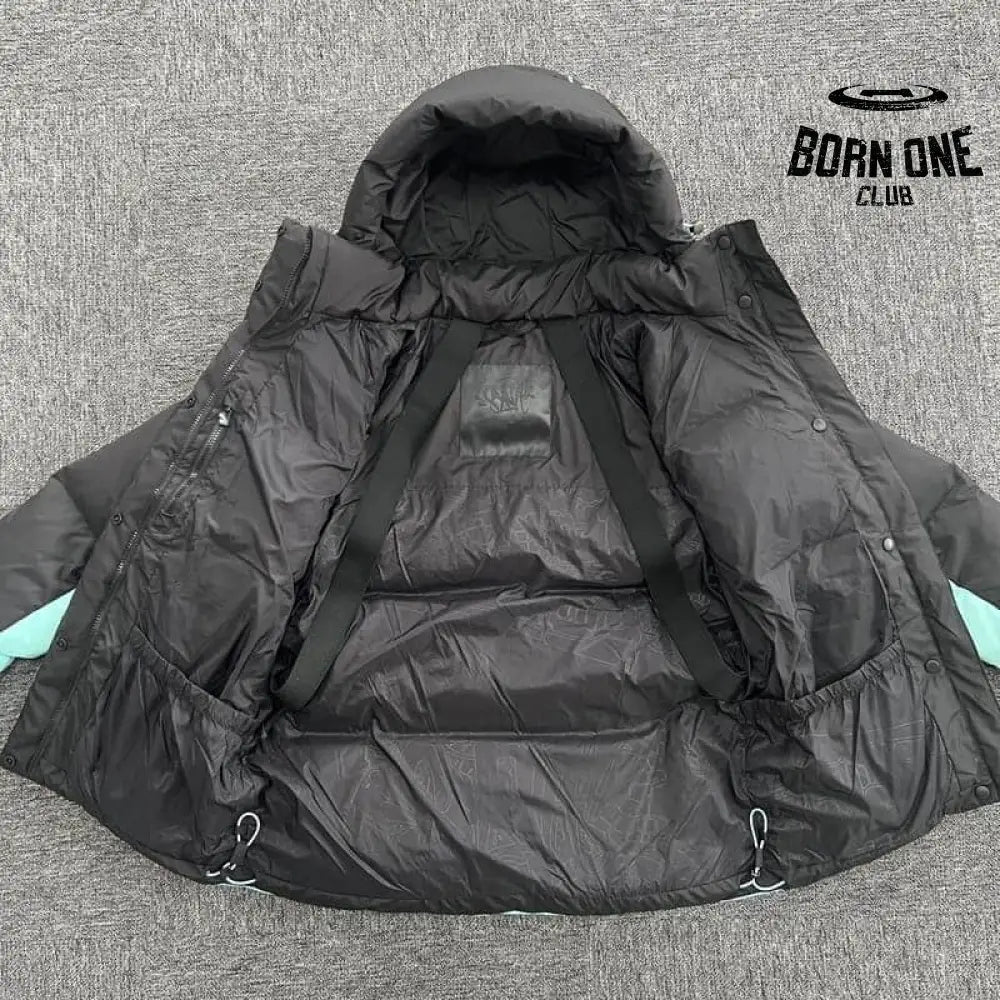 Jaqueta Puffer Synaworld Preto/Azul