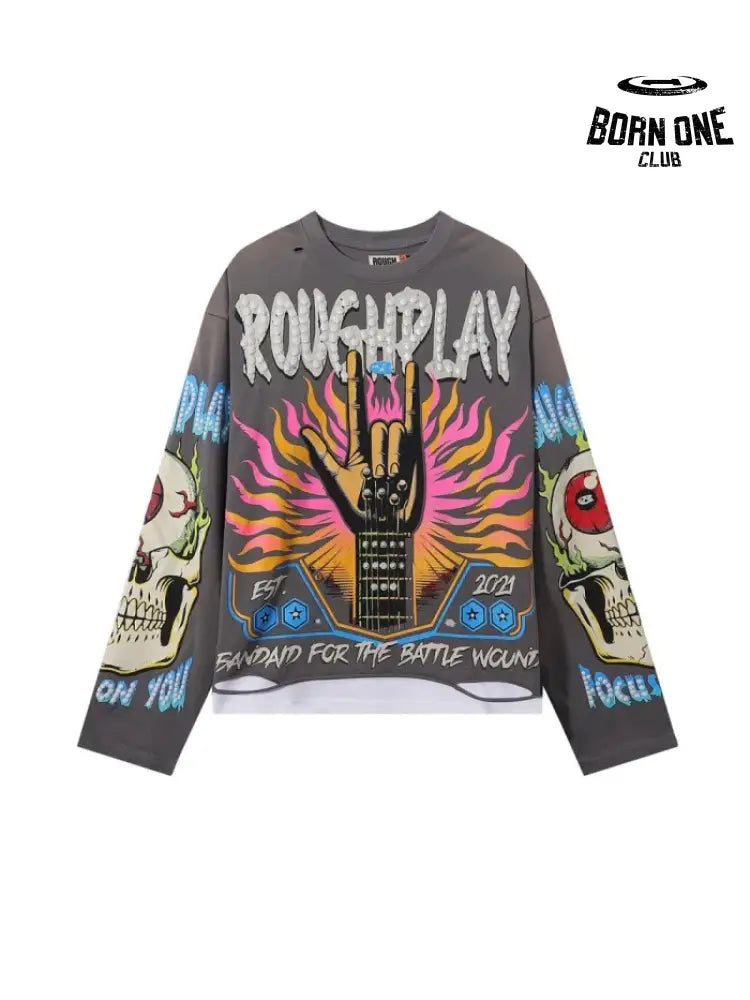 Rough Play Camiseta Manga Longa