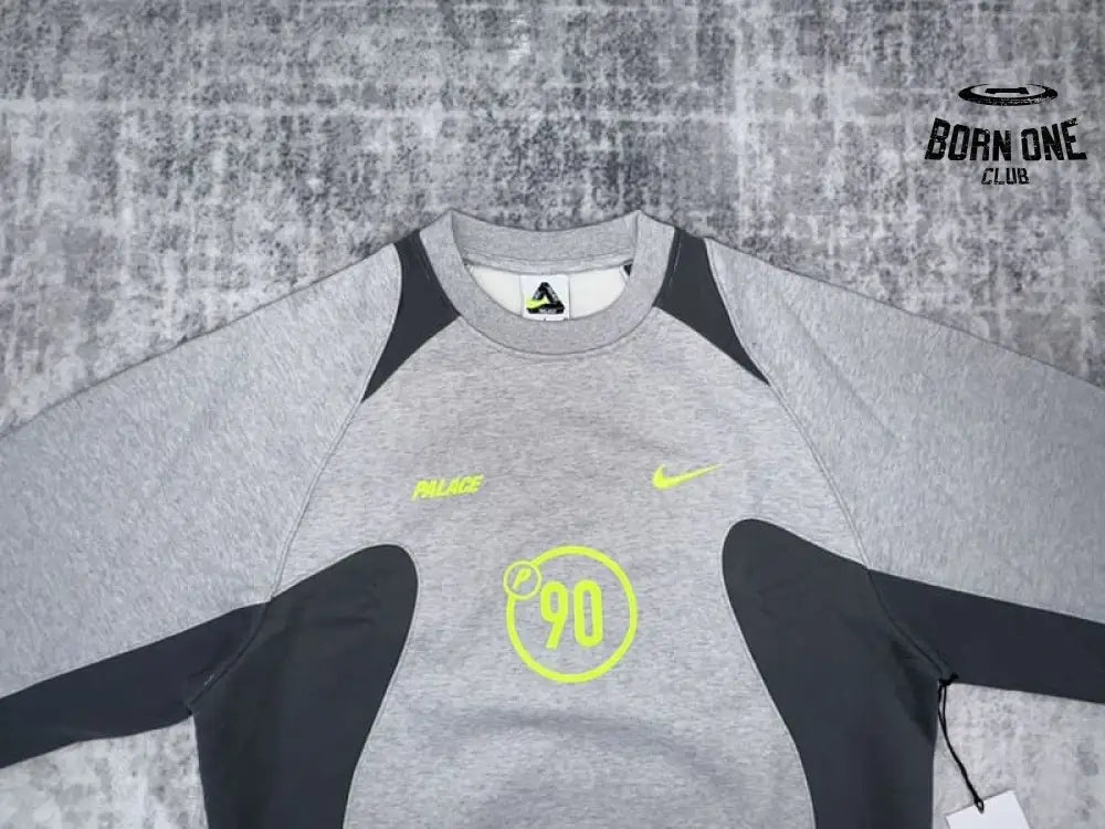 Moletom Palace x Nike Crewneck Total P90 Cinza