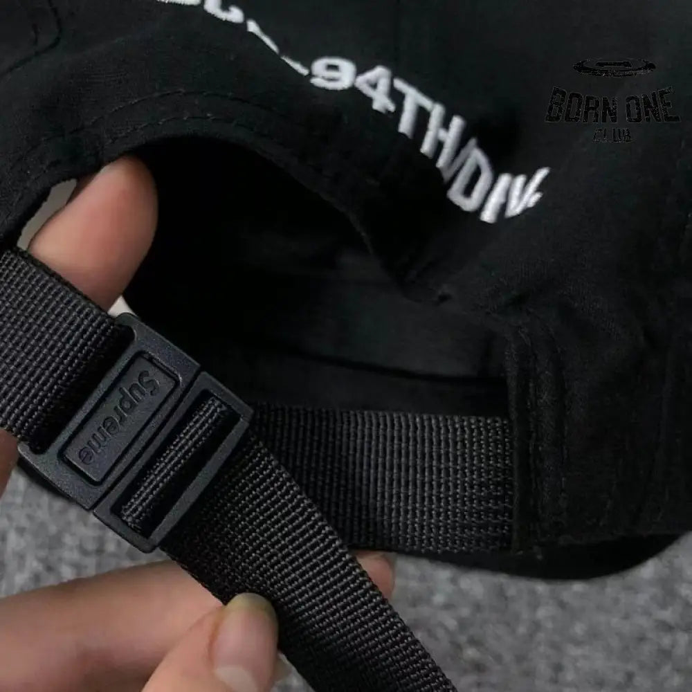 Boné Supreme Military Camp Black Sup-94th/div